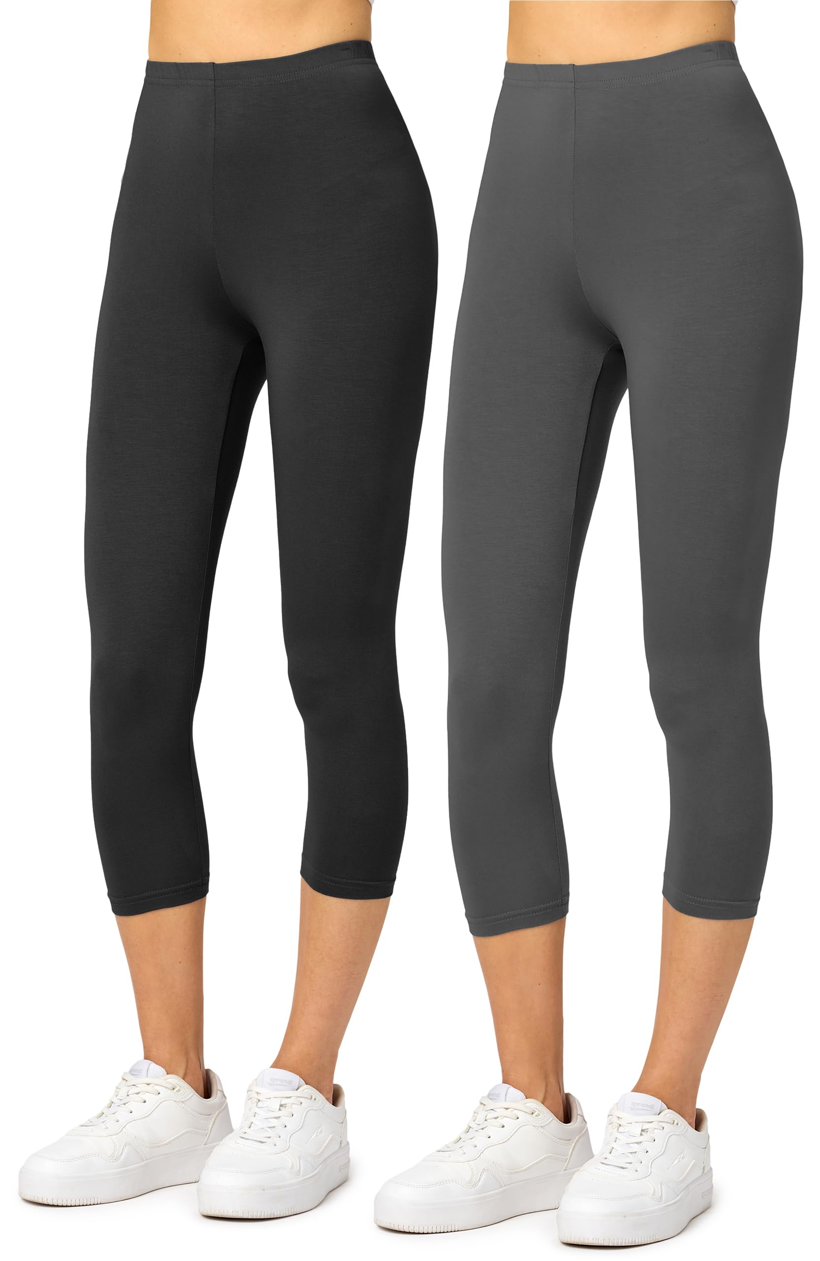 Merry Style Damen Leggings 3/4 aus Viskose 2 Pack MS10-144