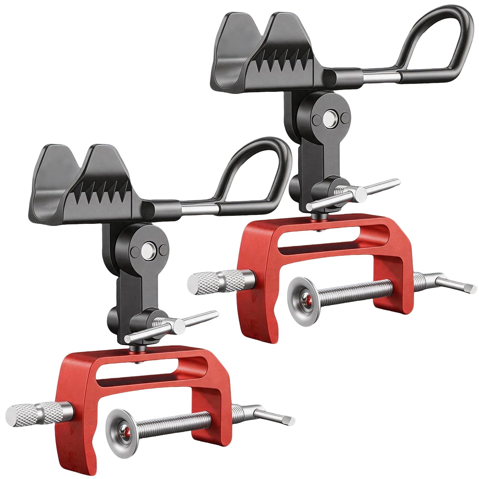 Portacanna Da Pesca, 2PC Supporto Per Canna Da Pesca In Alluminio | Regolabile A 360° Con Clip Maggiorata Universale Portacanna Per Barche Da Pesca Ringhiere Yacht E Parapetti Costieri