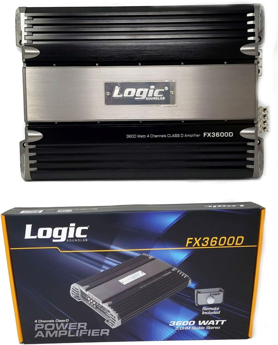 Logic-FX3600D 3600 Watts 4 Channel Class D Power Amplifier