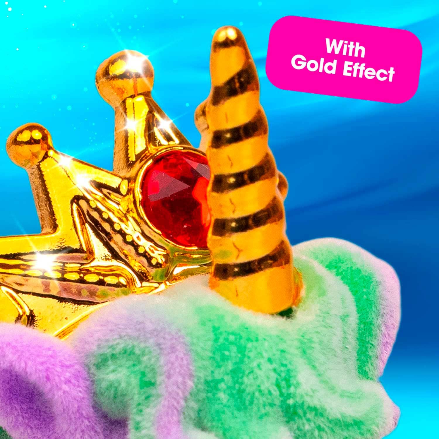 Galupy MERMAID 3-pak – figurki jednorożca syrenka do kolekcjonowania, 3x jednorożec z płetwą i kryształ Swarovski, 18 różnych figurek do zebrania