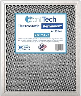 20x24x1 Washable Electrostatic Air Filter. Reusable HVAC & Furnace Air Filter