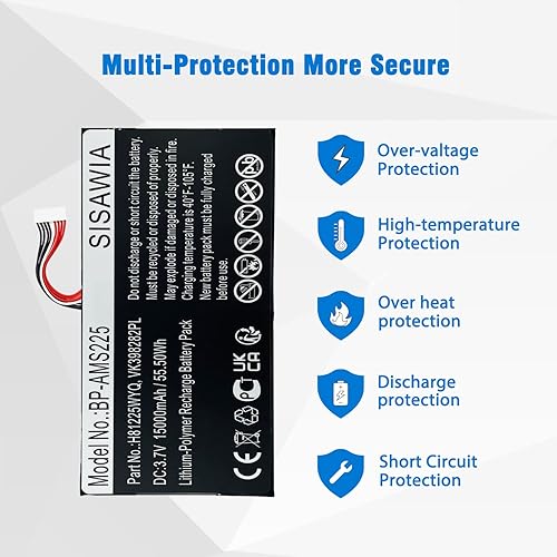 Replacement Battery for Autel MaxiSys Elite,H81225WYQ,VK398282PL,15000mAh