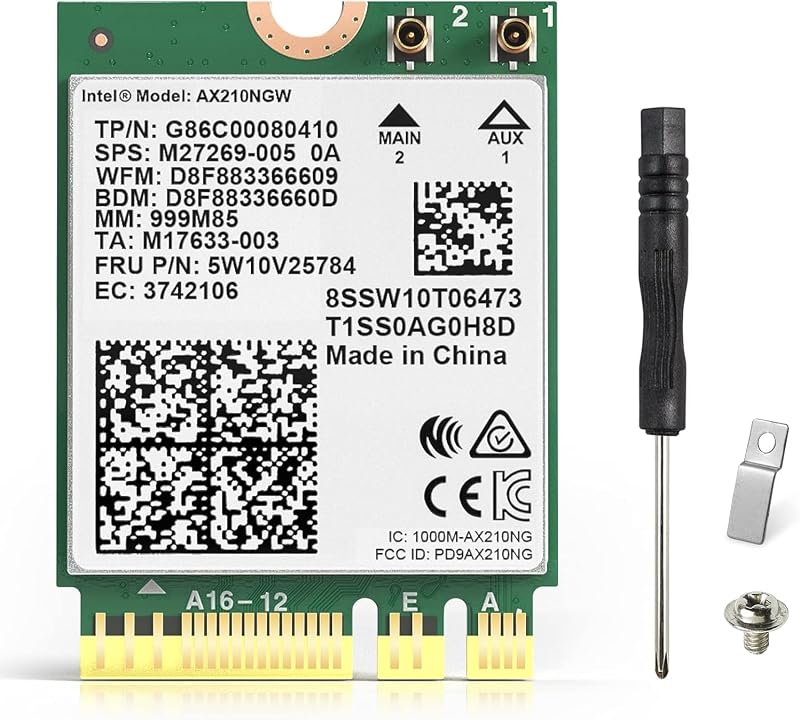 EDUP® WiFi 6E Card Intel AX210 NGW Wireless Wi-Fi Card Bluetooth 5.3