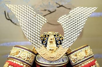 Amazon | 五月人形 10号 平安光雲作 京製兜 10号飛天兜赤金箔押