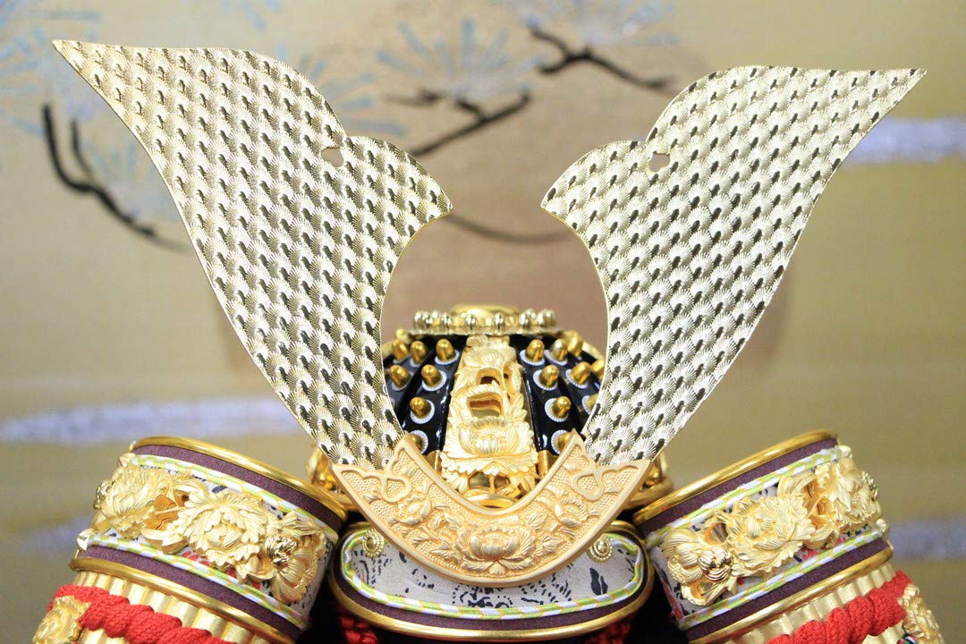 Amazon | 五月人形 10号 平安光雲作 京製兜 10号飛天兜赤金箔押ツヤ有