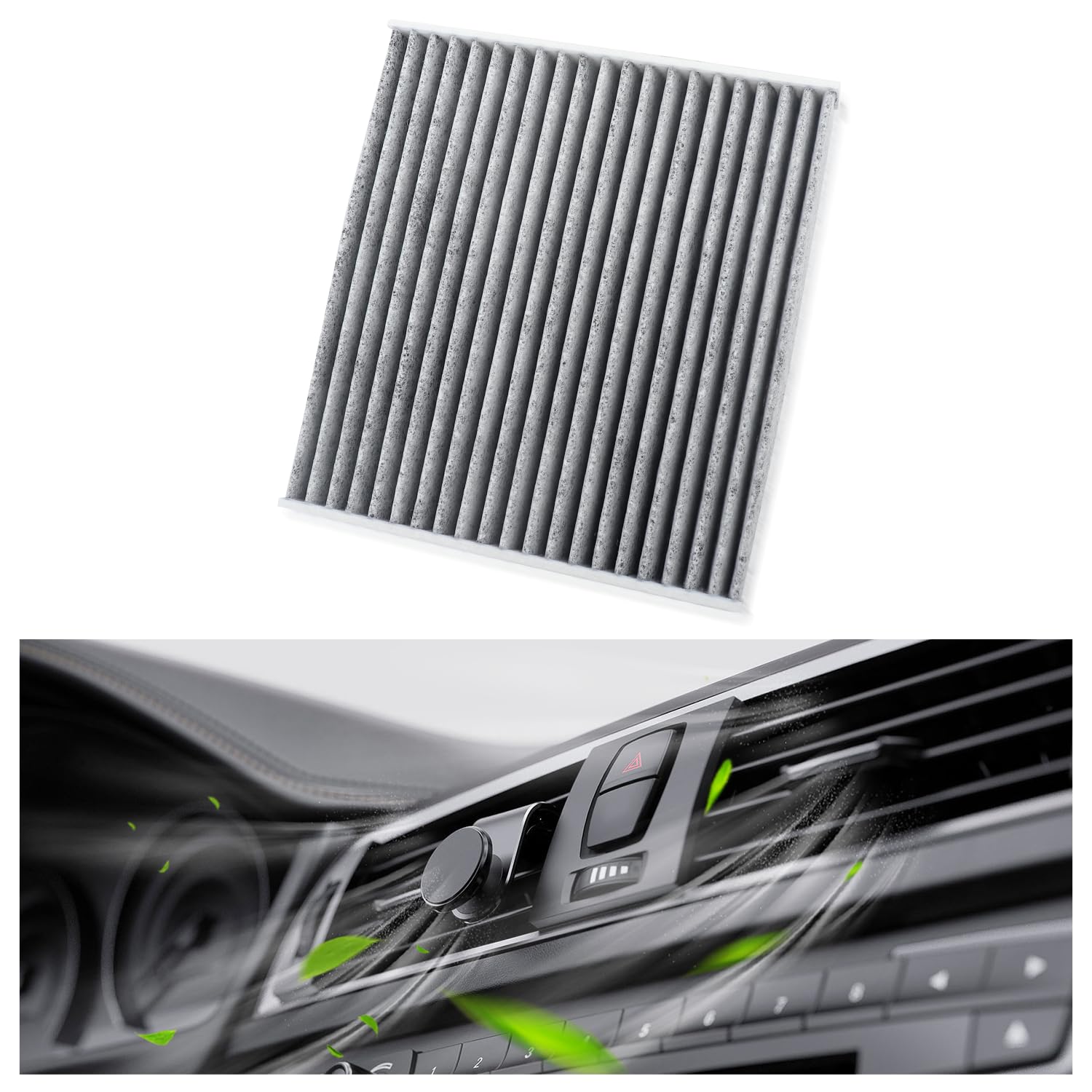 Automotive Cabin Air Filter,High Grade Activated Carbon Air Filter Cabin Filter Replaces OEM#87139-YZZ20,Professional Air Conditioner Filter Compatible with Lexus Toyota Scion