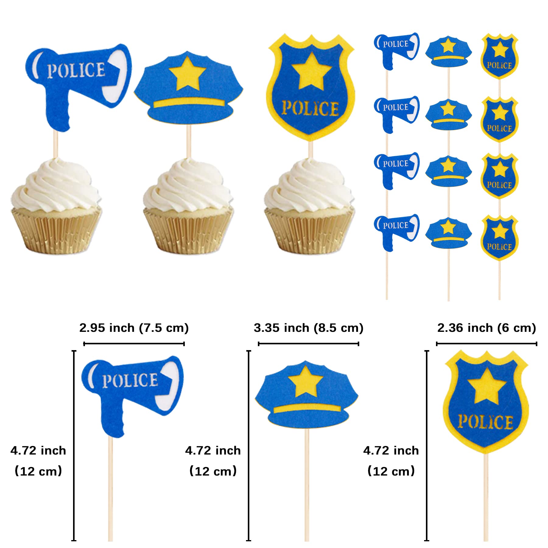 Buy Police Theme Birthday Decorations Party Supplies for Kid Cop