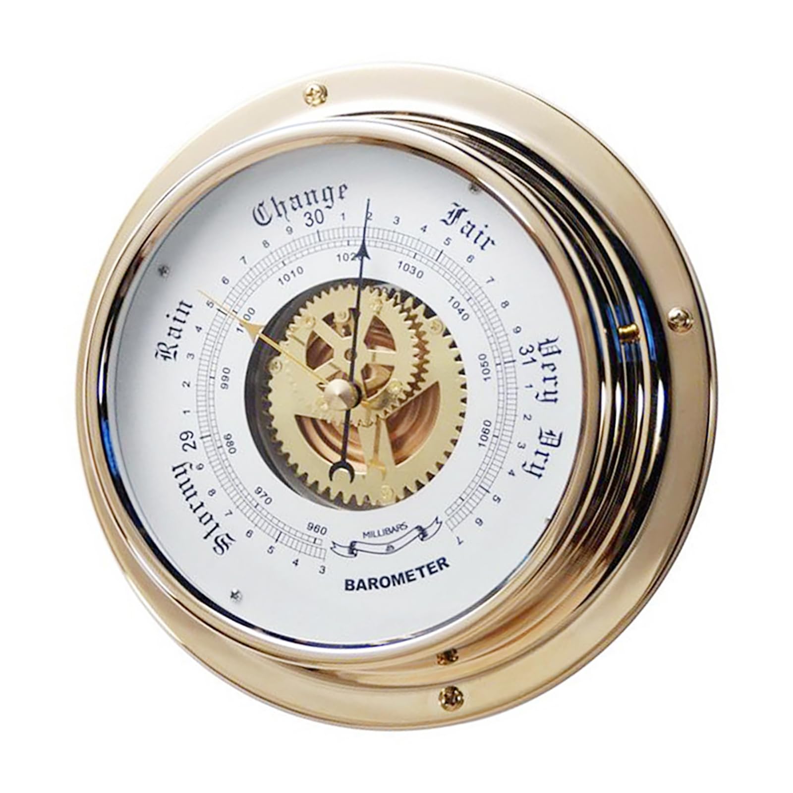 Oxxggkao Maritimes Barometers For Sailing Yacht Brass Barometers Marine Weather Stations Instrument Sailing Accessory Maritimes Stations