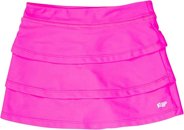 RuffleButts Girls UPF50+ Sun Protected Athletic Active Stretch Tennis Skort