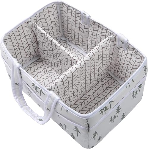 Miniatura 4 de Trend Lab Mountain Baby - Organizador de almacenamiento para cambio de pañales y organizador para artículos esenciales para recién nacidos 12 x 6 x