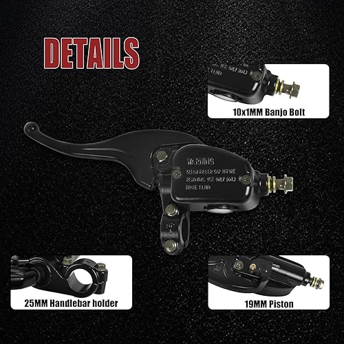 Miniatura 2 de Cilindro maestro de freno delantero izquierdo y trasero compatible con Polaris Sportsman Magnum Scrambler Trail Blazer Trail Boss 300 325 330 335