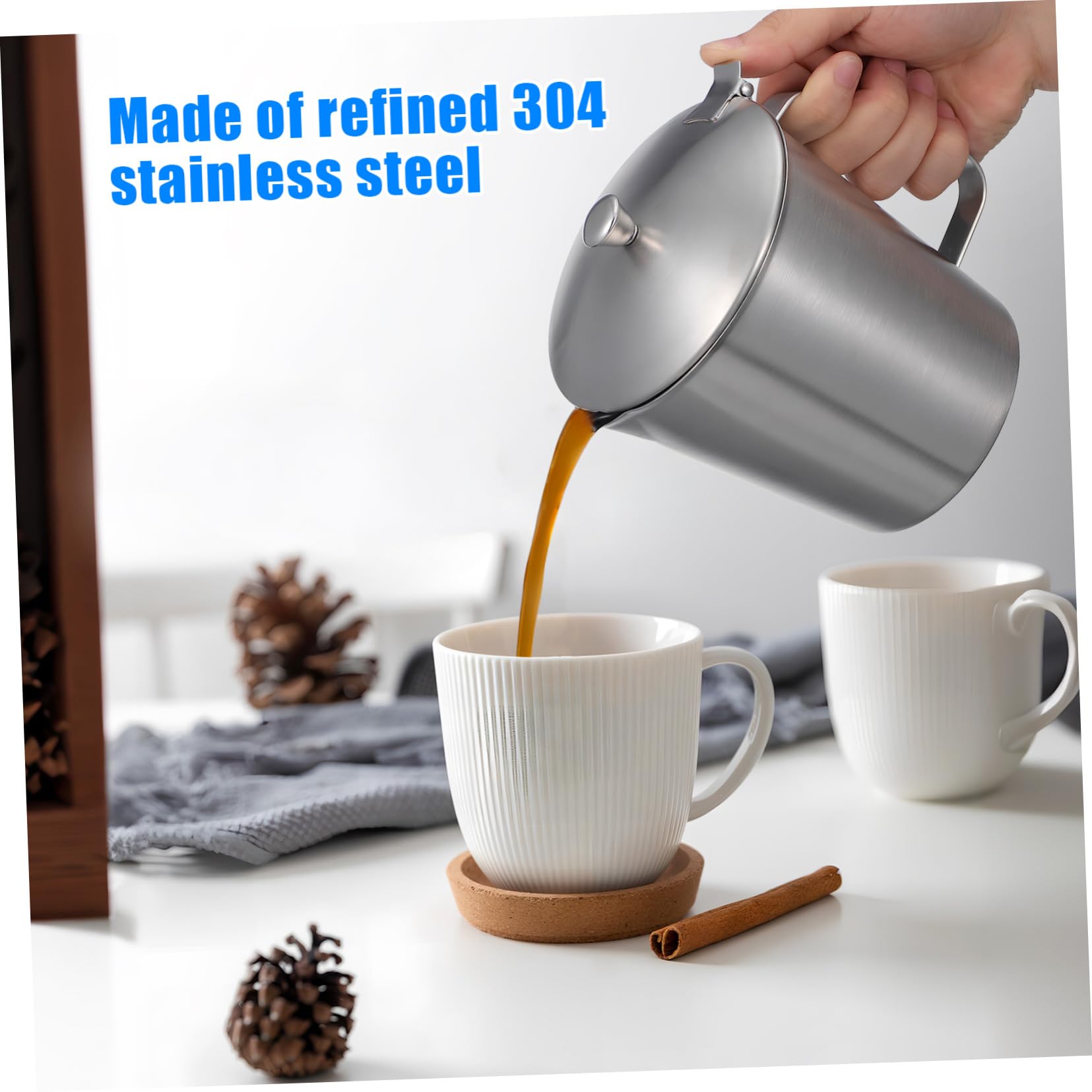 Tasse à Mesurer Avec Couvercle Pichet Gradué Pour Latte Lait Café Expresso