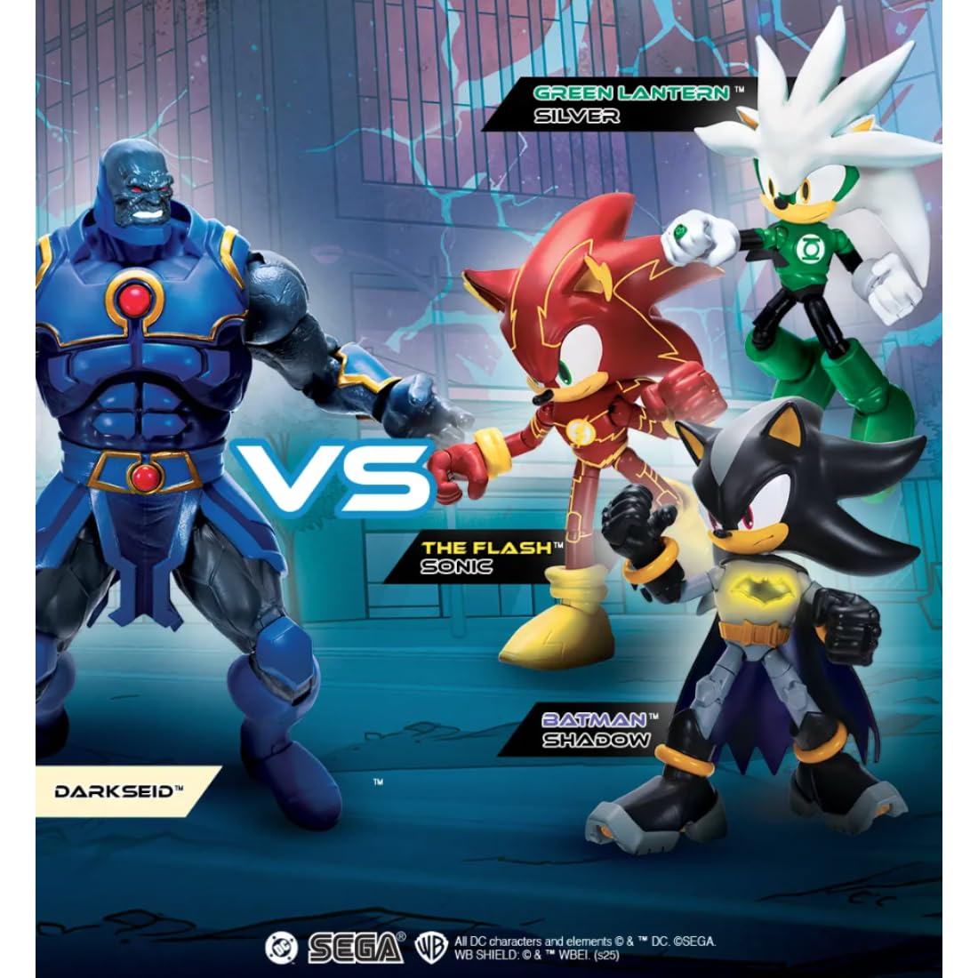 DC x Sonic Power vs Speed Action Figure Multipack, Officially