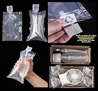 Vista 5 de Bolsa inflable de plástico transparente con bomba gratis, bolsa protectora de bloqueo de cojín de aire de 4 x 8 pulgadas, 50 piezas