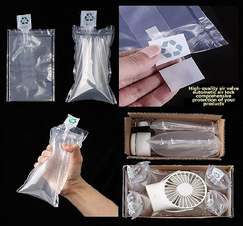 Miniatura 5 de Bolsa inflable de plástico transparente con cojín de bomba gratis, bolsa de embalaje de aire, bolsa de bloqueo de cojín inflable de aire, bolsa