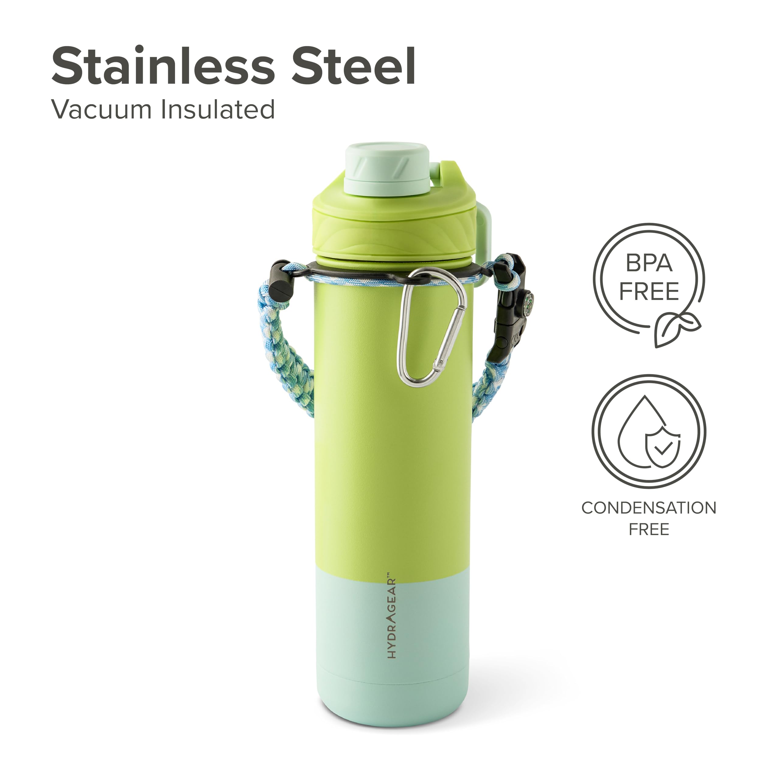 ソーシャー Hydragear Zenith Chugger 26 oz Stainless Steel Water Bottle