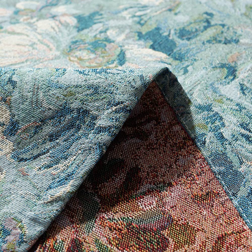 AIBIIN Tovaglia Verde Floreale 132x182cm Fiori Rustici Rettangolare Copritavolo Lavabile Impermeabile Resistente alle Pieghe Tovaglie per Ristoranti Picnic Cene all'Aperto Matrimoni