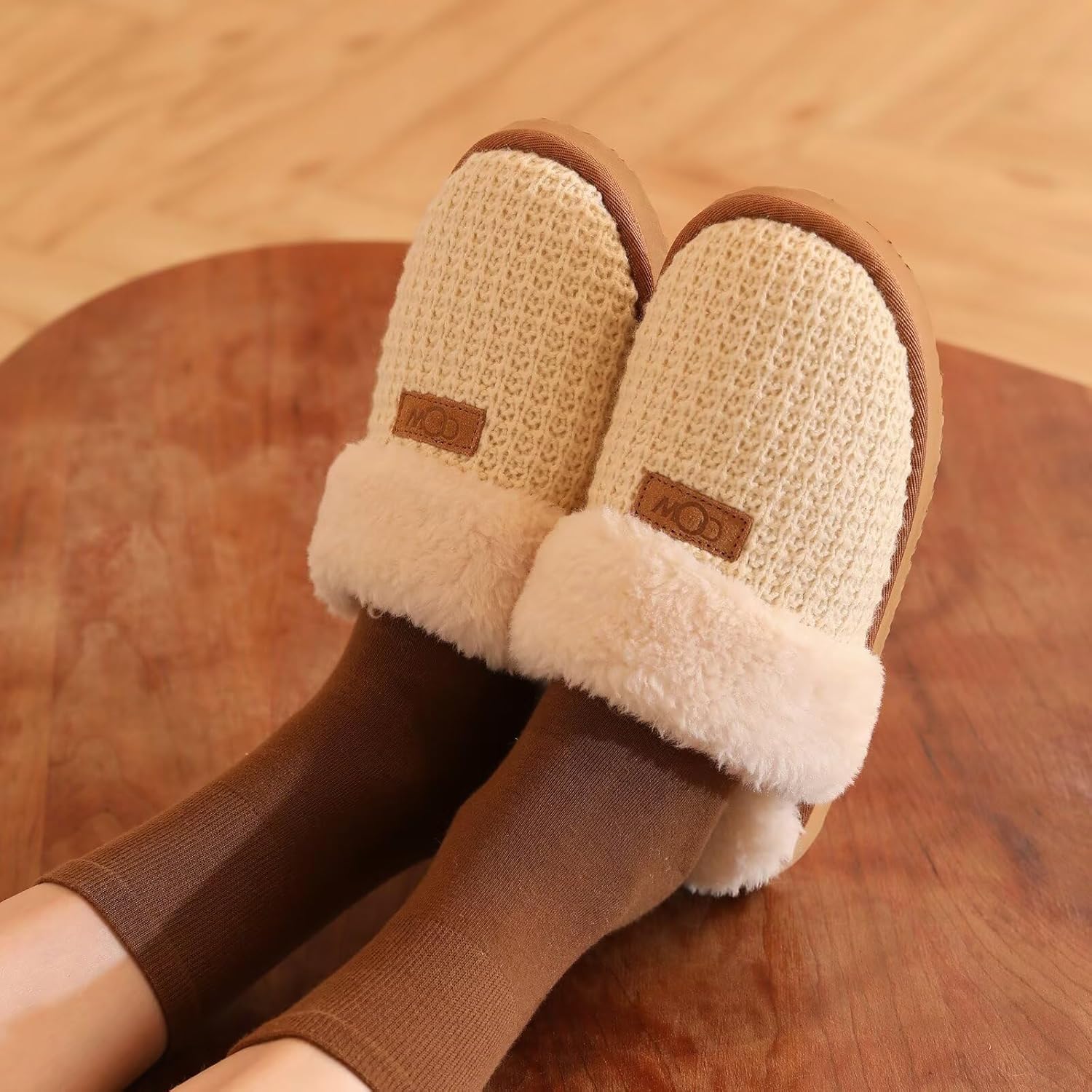 OOW Cozy House Slippers for Women with Memory Foam Soft Warm Fuzzy Slippers Women Home Womens Slipper Shoes for Indoor - Image 6