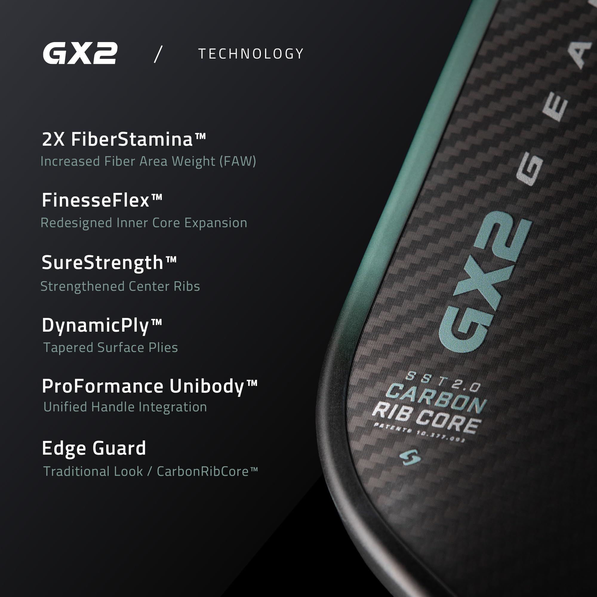 Amazon | Gearbox GX2 Integra XL ピックルボールパドル – SST 2.0コア 