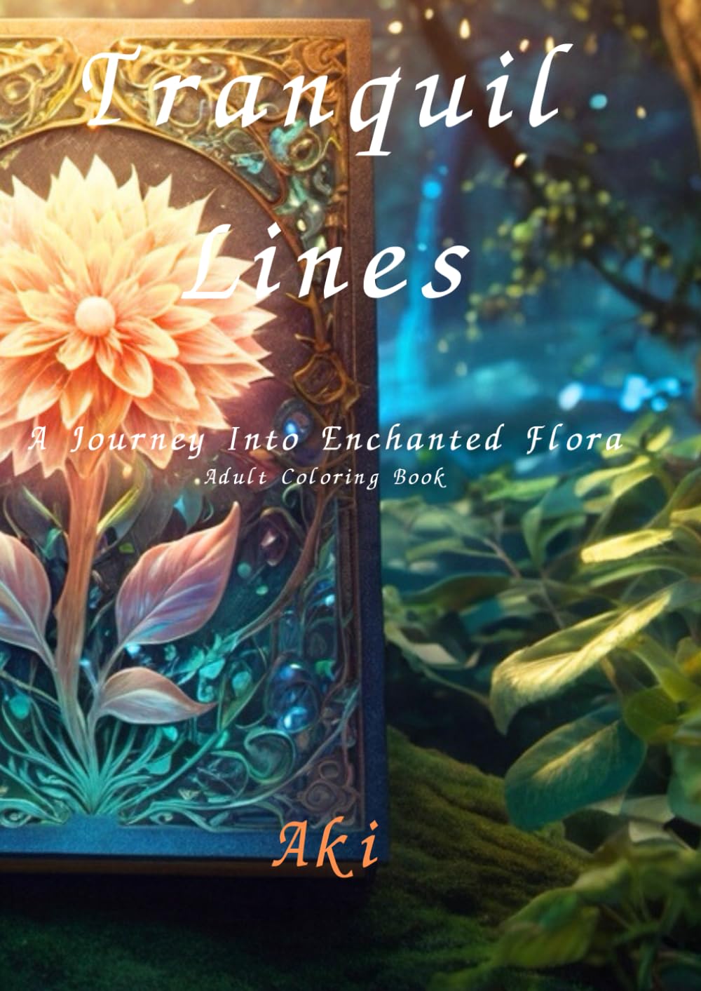 Tranquil Lines: A Journey Into Enchanted Flora:Adult Coloring Book