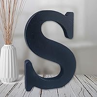 Vista 24 de AOCEAN Letras de madera de 6 pulgadas en negro, letra de madera sin terminar para letras decorativas de pared, letras en relieve, letrero de corte