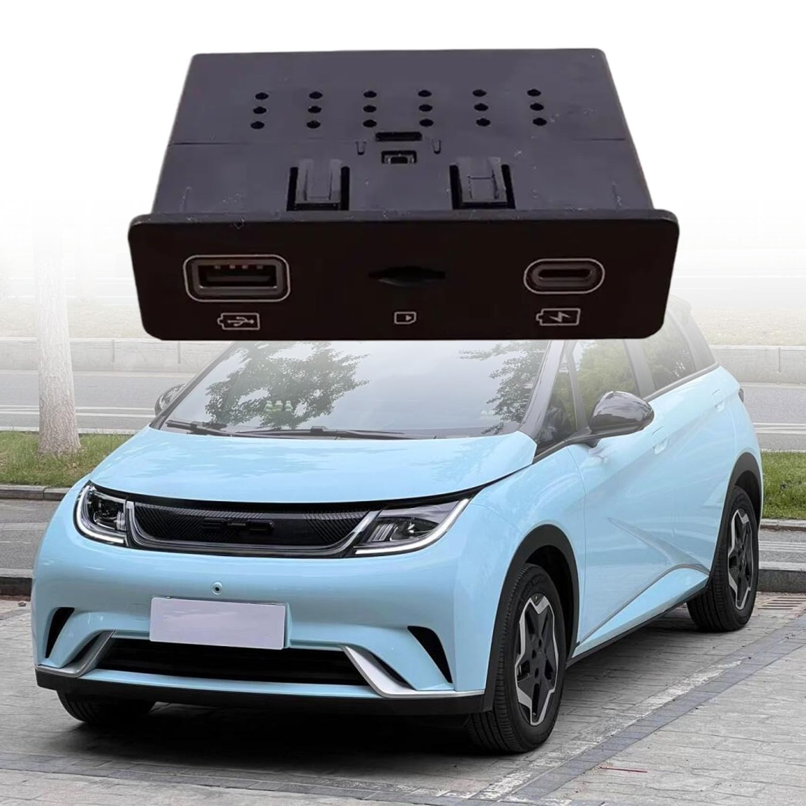EKEA-7922010WB ładowarki samochodowe USB o wysokiej wydajności ładowanie łatwe do przenoszenia odpowiednie do modeli Seal 2022 do 2025 High Speed USB Outlet