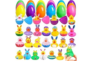 24 Pack Easter Rubber Ducks Bulk