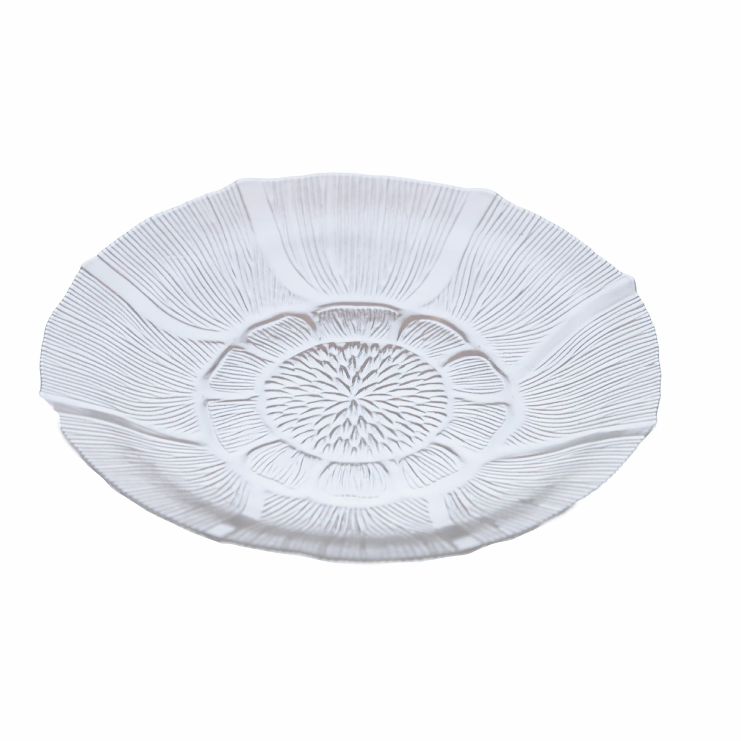 Villa d’Este Home Tivoli Imperial Set of 6 Saucers Diameter 15.5 cm Glass