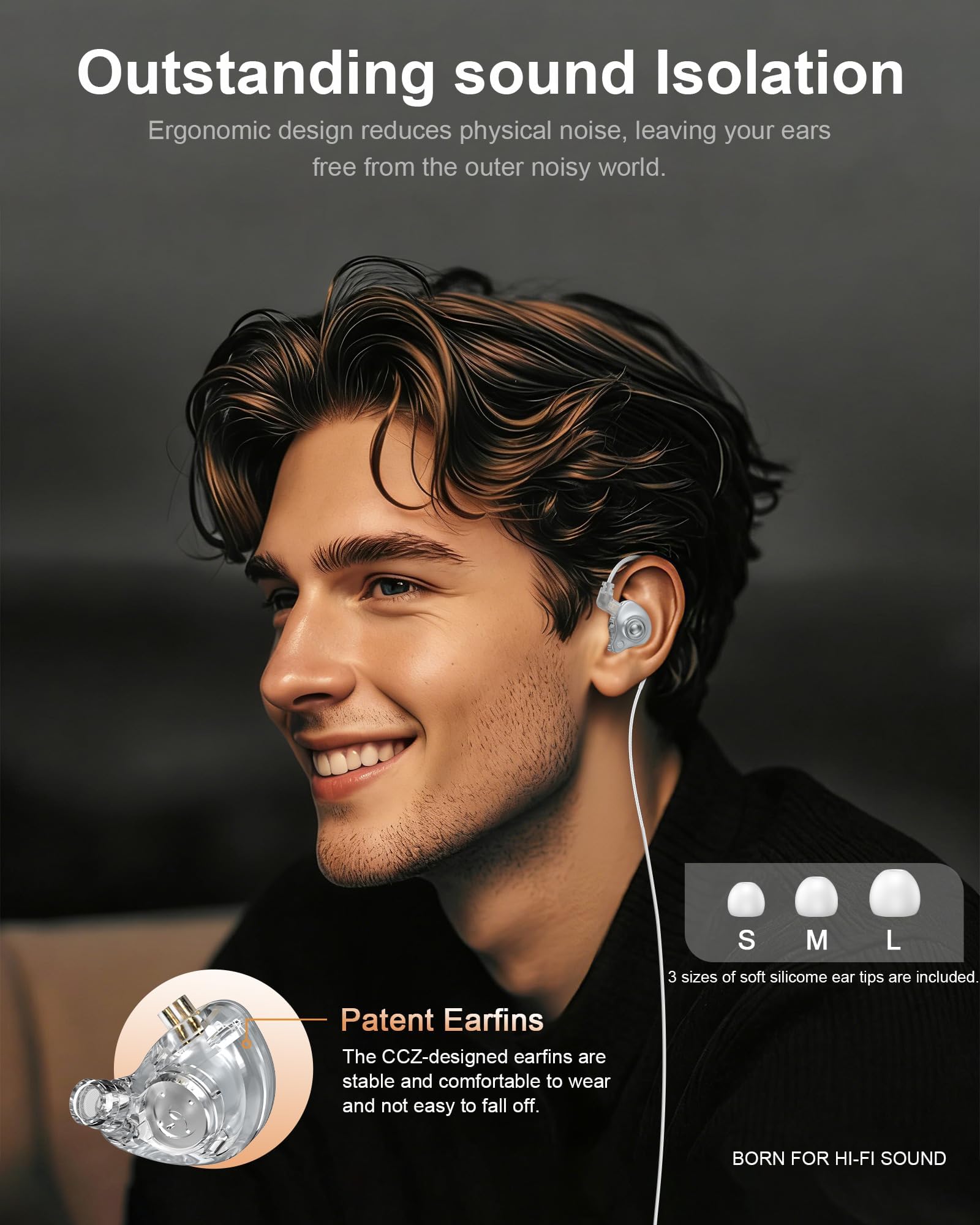 Cuffie USB C cablate per iPhone 17 16 15 Pro Max Plus 16e Air Samsung Buds S26 S25 Ultra S24 Auricolari in-ear con microfono - Cancellazione del rumore Tipo C Auricolari cablati Over-Ear con cavo