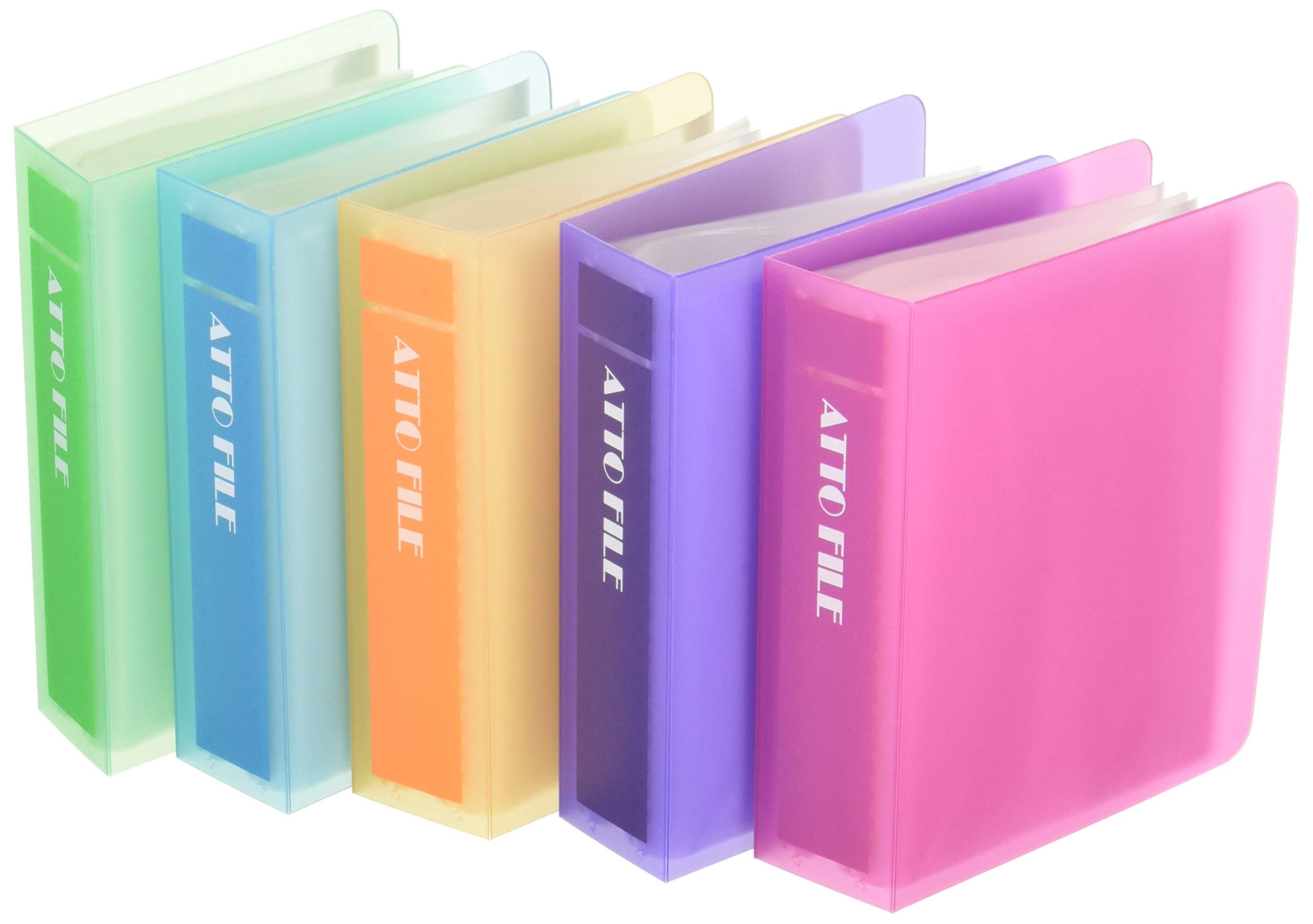 Amazon.co.jp: ハピラ アットファイル カードファイル/40ポケット/色込