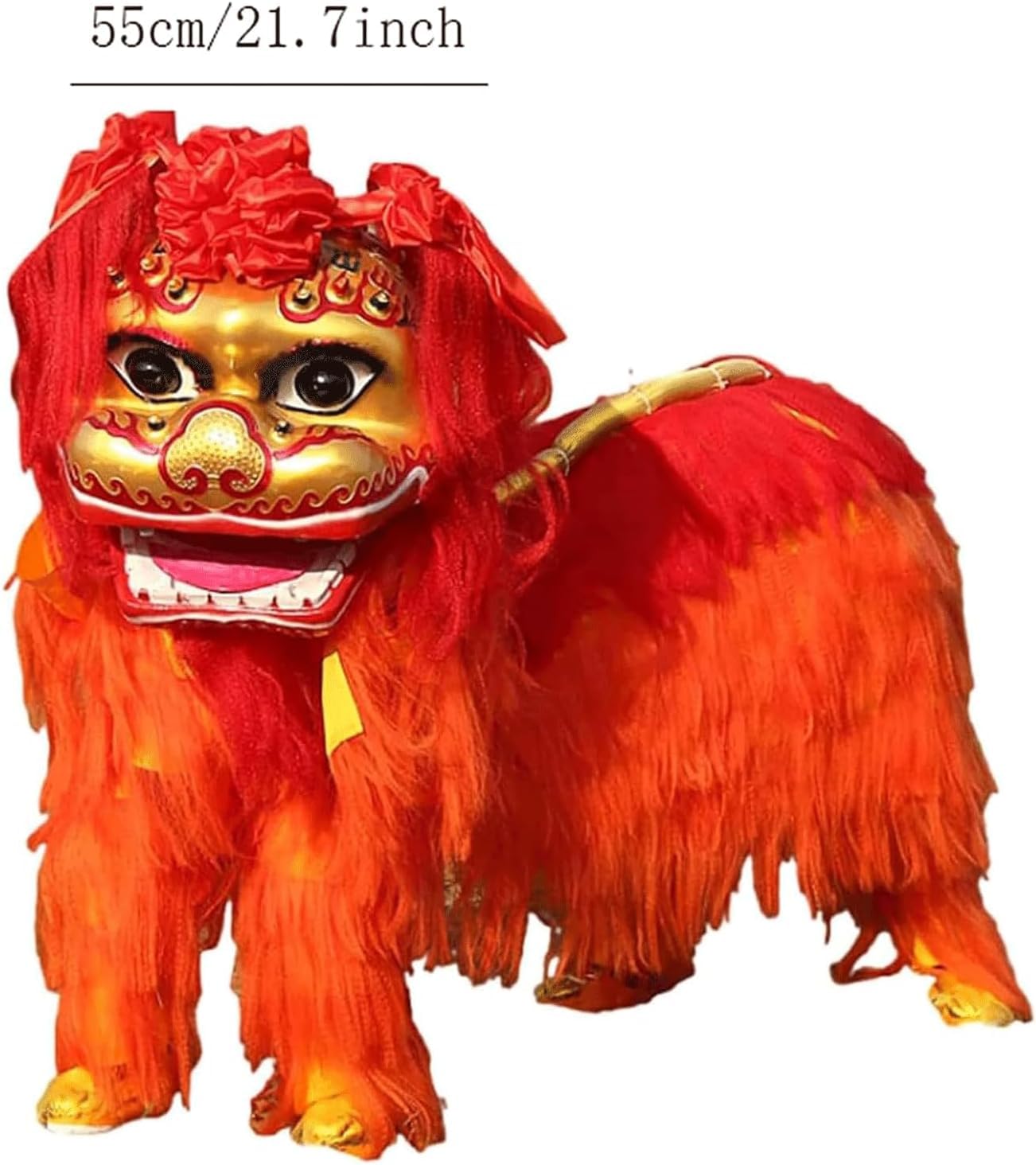 Drago Cinese per Feste Costume da Danza del Leone in Cotone, Drago, Splendido Capo di, Mascotte della Testa Feste Cinesi in Italia(C)