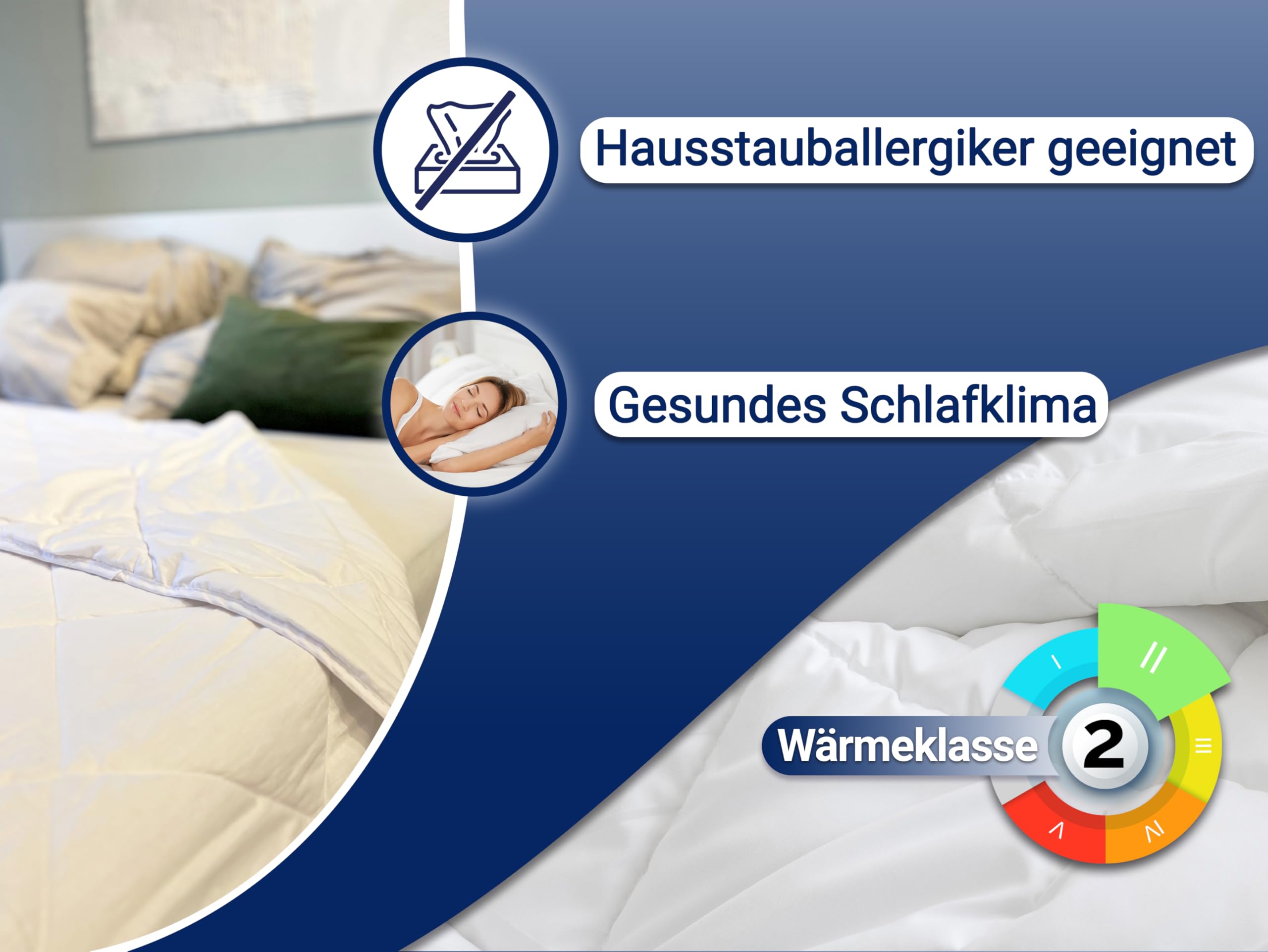 ZOLLNER 5er Set Sommerbettdecke in 135x200 cm – Ultra leichte Einziehdecke - Wärmeklasse 2 - mit Rautensteppung - Füllung aus Polyester - waschbar bis 95°C - Hotelqualität - Oeko Tex® Zertifiziert