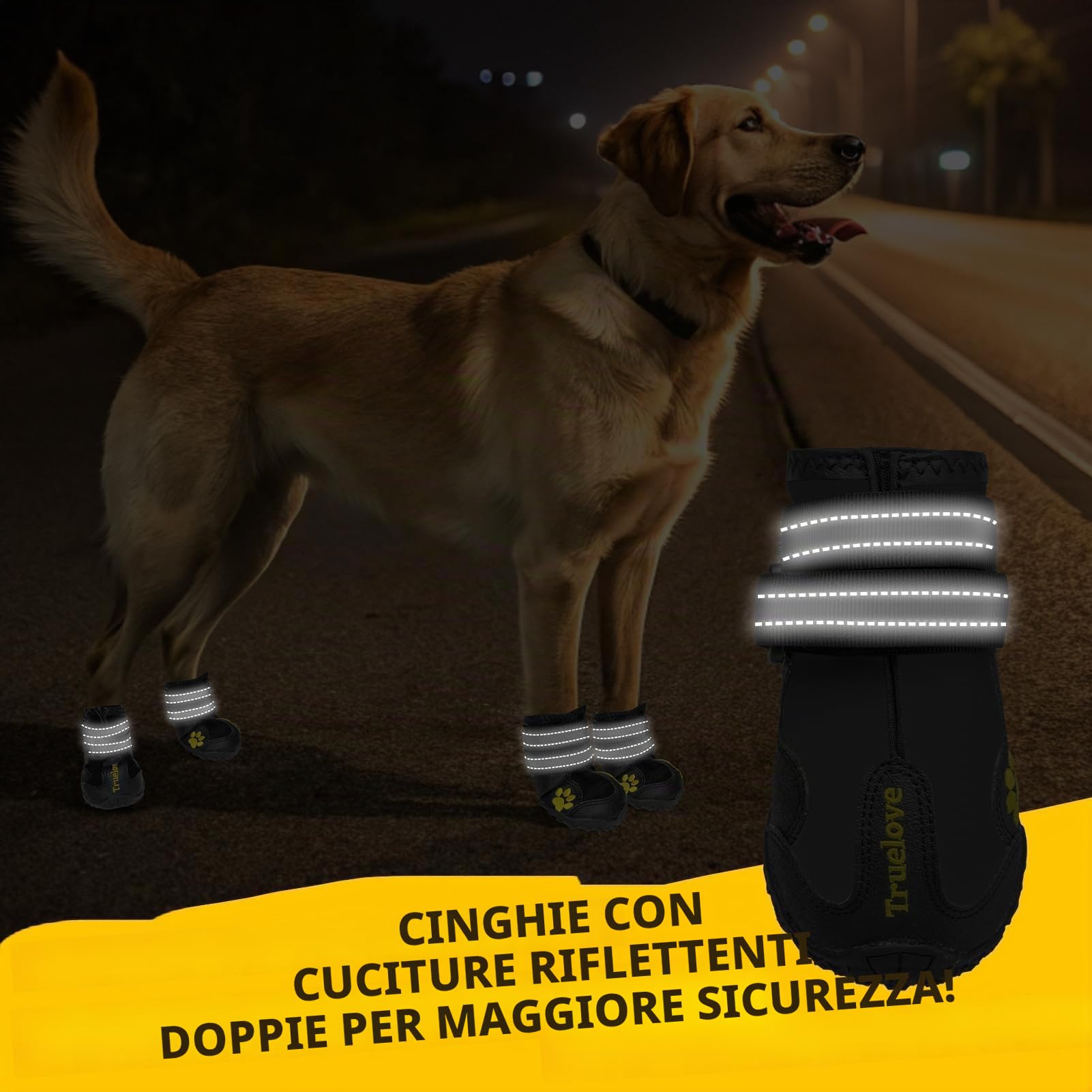 EXPAWLORER Scarpe antiscivolo per cani, impermeabili e antimacchia, con cinghie riflettenti per attività all'aperto, protezioni per zampe ferite, clima caldo o giornate di neve
