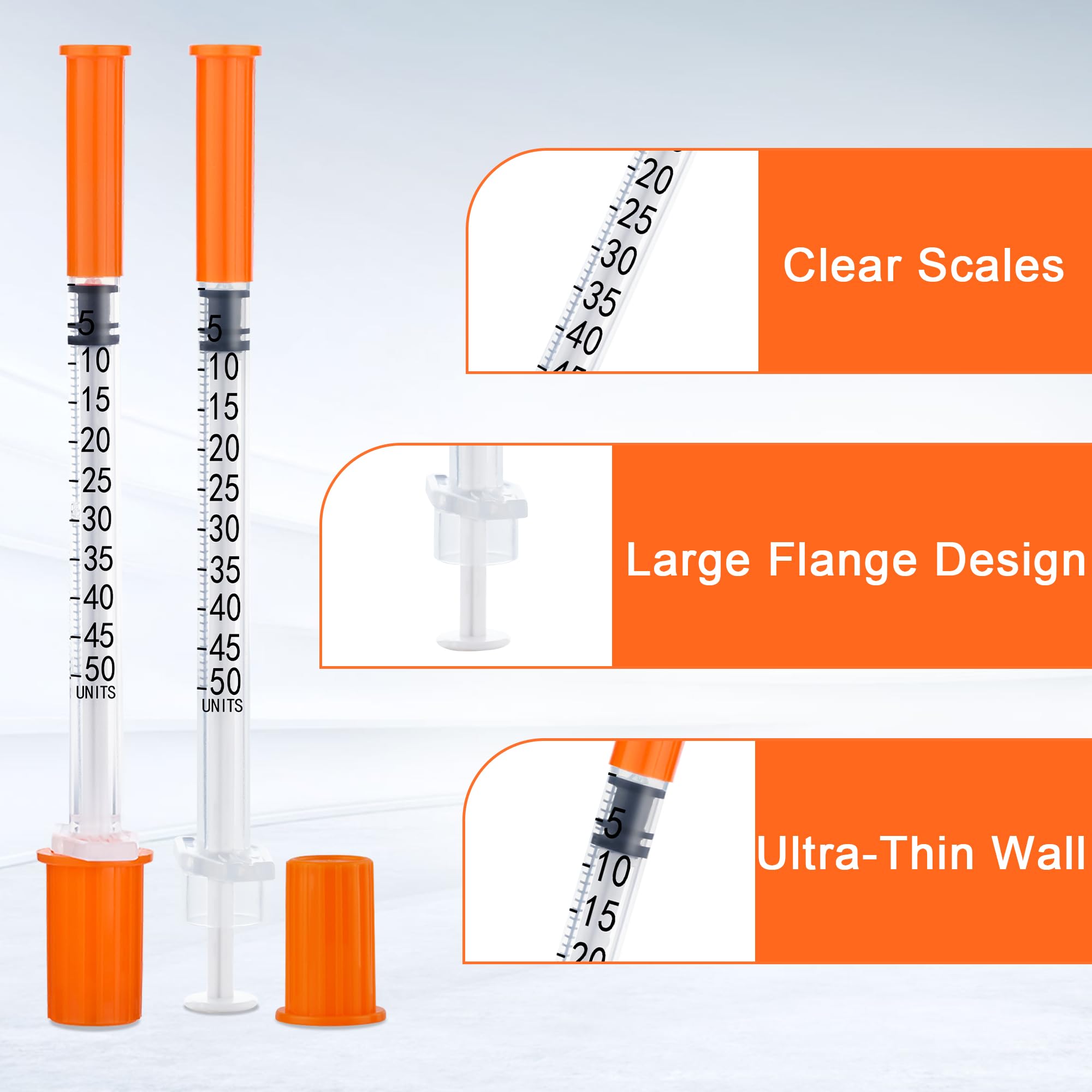 100 Stück 0.5ml Plastiktube (31G x 6mm), Laborzubehör Mehrzweck-Messwerkzeuge, Einzeln verpackt