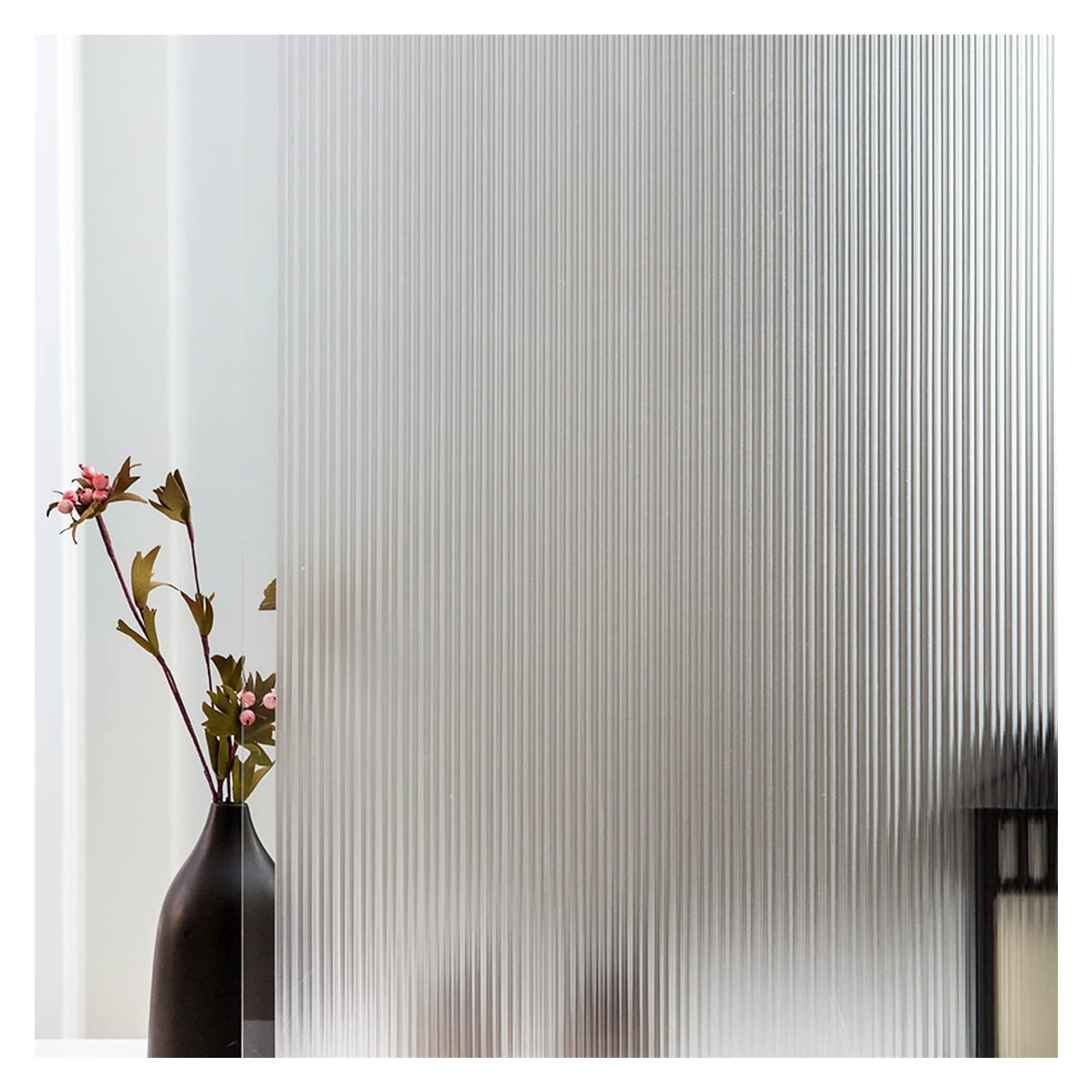 Window Film Stained Decorative Window Film Frosted Sticke Non Adhesive Static Cling Vinyl Glass Blocking Removable(C,30x100 cm)