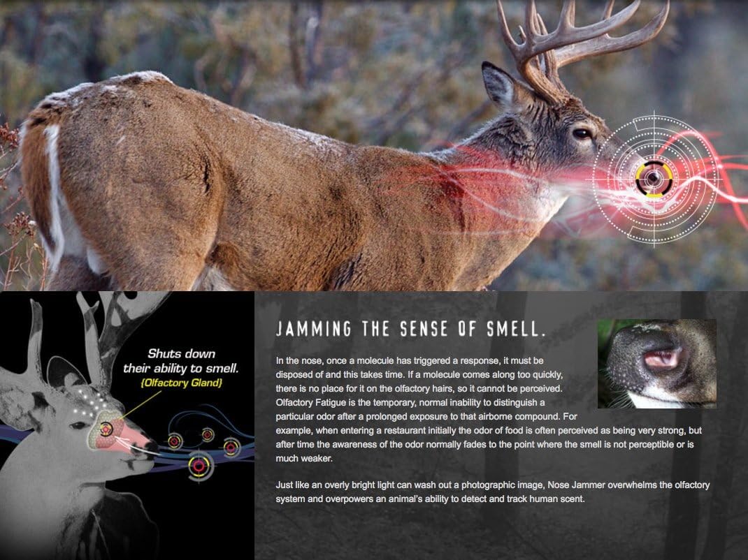 Nose Jammer Natural Hunting Scent Eliminator Deer Scent Blocker Best Value Combination 4-Pack Kit (Field Spray, Deodorant, Wipes, Shampoo/Body Wash) : Sports & Outdoors