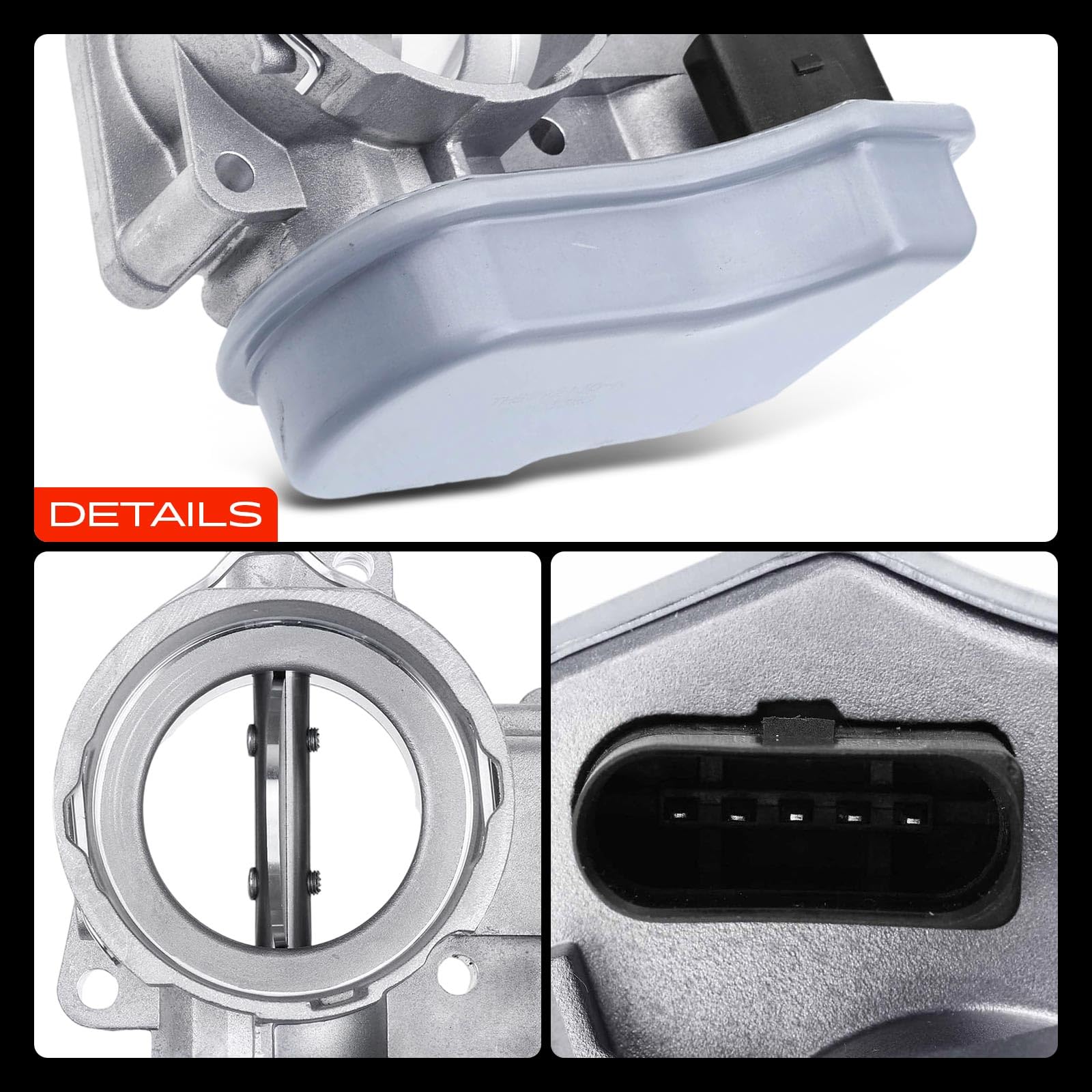 Frankberg Valvola dell'acceleratore Corpo dell'acceleratore Diesel Compatibile con O.c.t.a.v.i.a II Combi 1Z5 2.0L Passa.t Variante 3C5 2.0L Leon 1P1 2.0L Passa.t 3C2 2.0L Golf V 1K1 2.0L 03G128063B