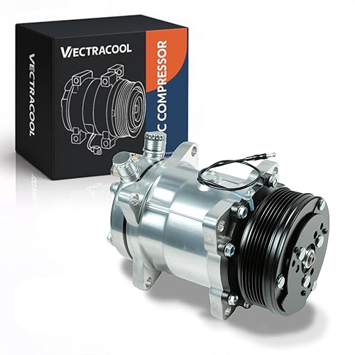 5H14 6PK Fit for Sanden 508 6PK Style Universal AC Compressor with Clutch SD7V14