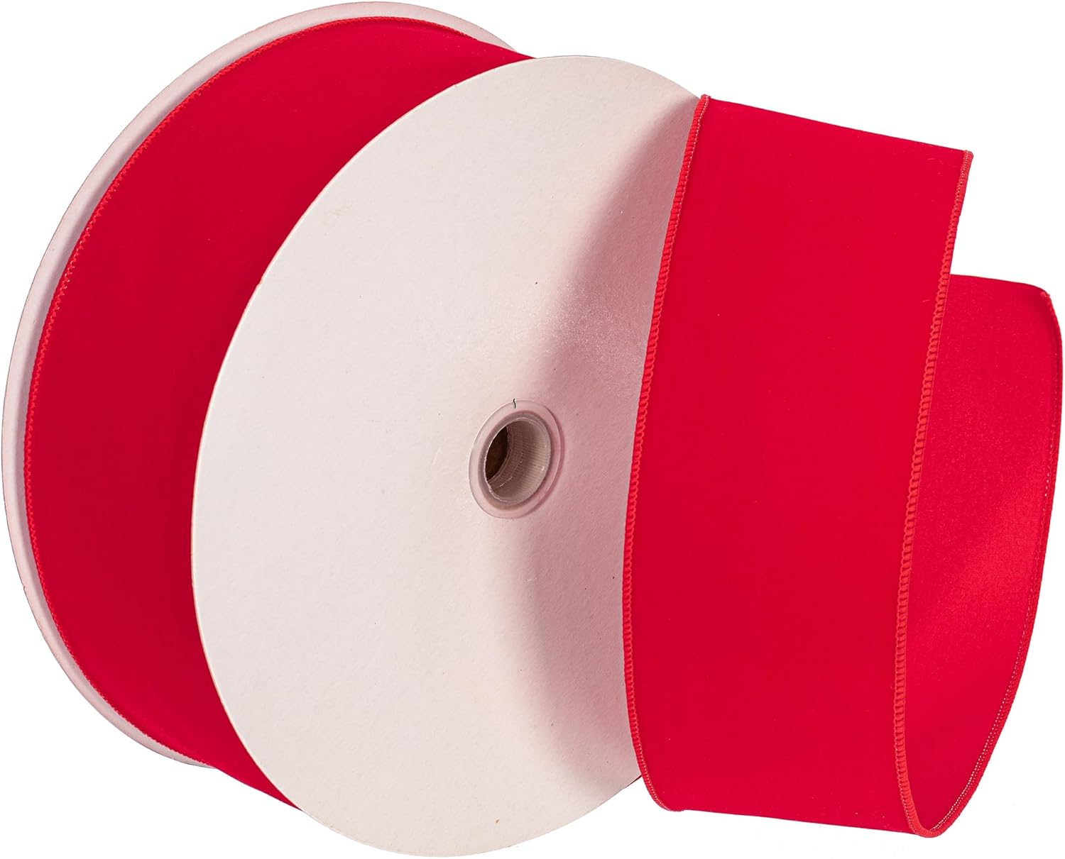 Vickerman 3" x 50 Yards Red Velvet Outdoor Wired Christmas Ribbon