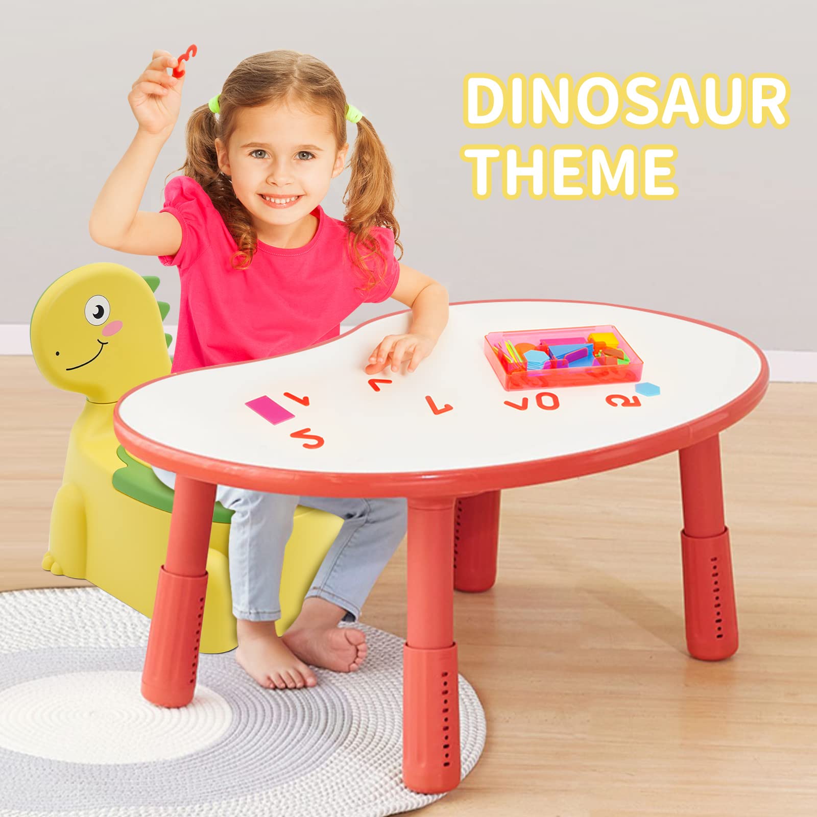 Orinal de inodoro silla de entrenamiento para bebés, niños y niñas, asiento de dinosaurio portátil para niños de 1 a 6 años de edad, niños pequeños, mini inodoros para niños pequeños, orinal de