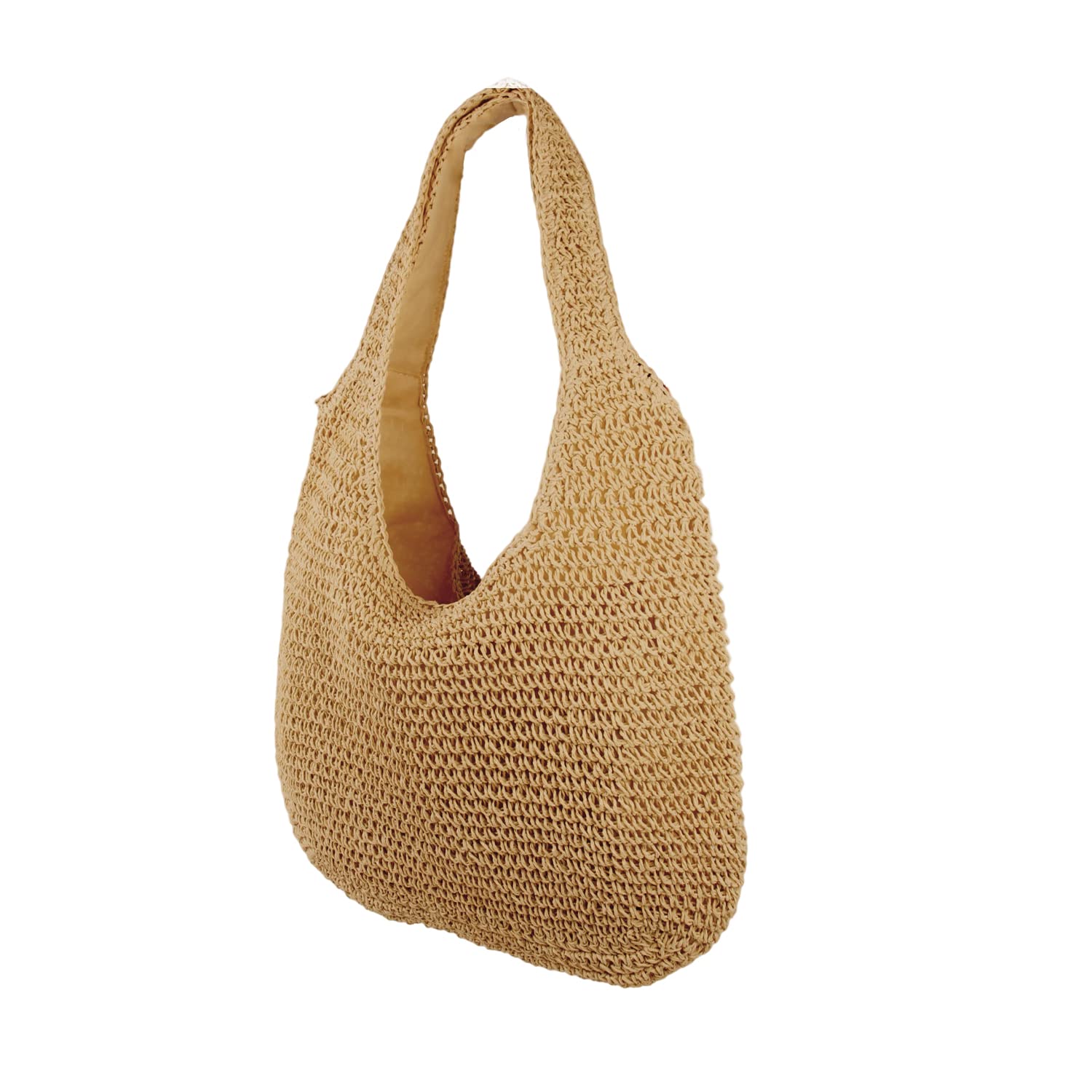 SUKUTU Borsa da Spiaggia Grande in Rattan di Paglia da Donna Borse Hobo Borsa da Donna in Paglia intrecciata a mano Estiva