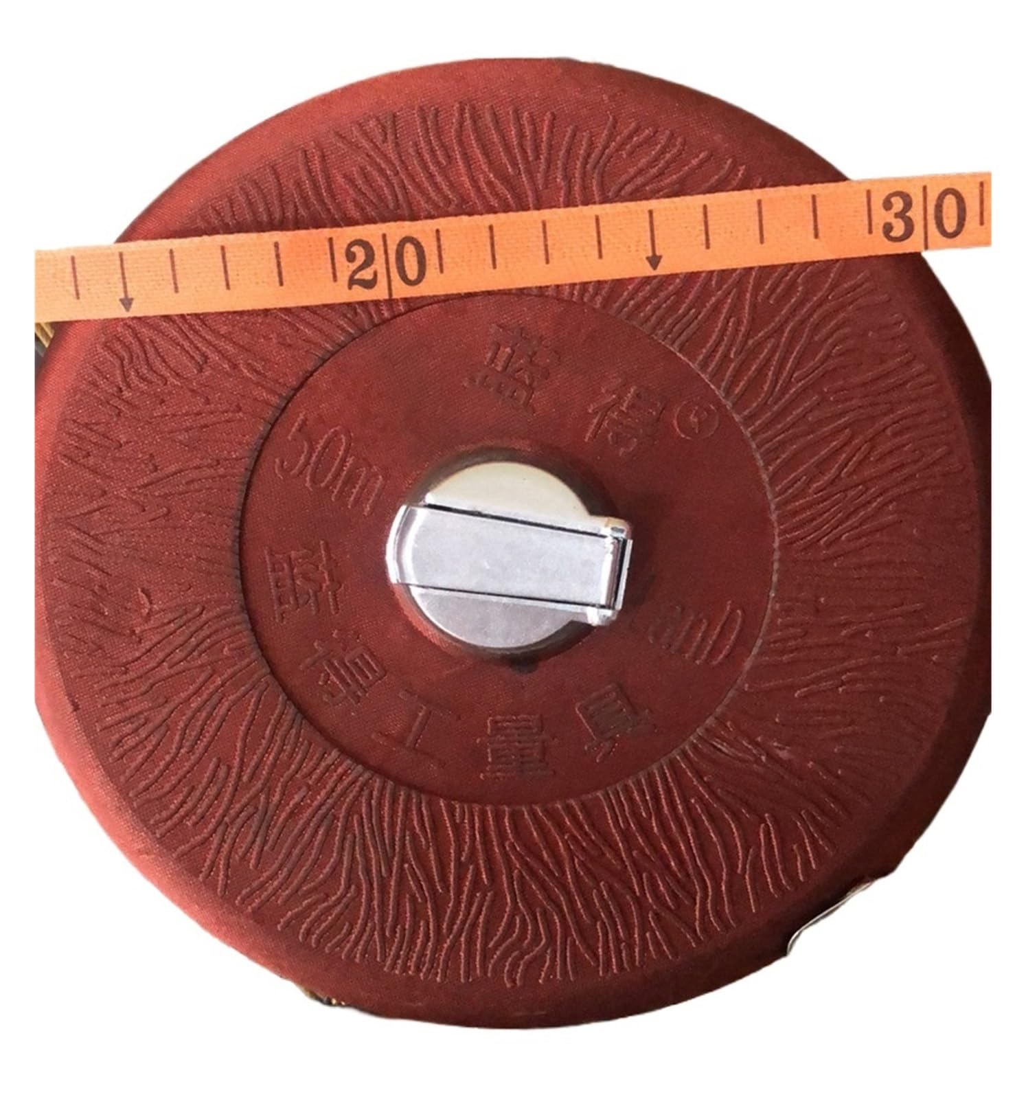Cinta métrica Herramienta de medición manual fibra grado ingeniería 20/50M y regla métrica for construcción(50m)