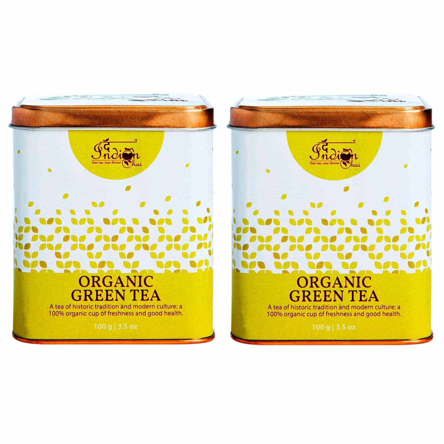 The Indian Chai Organic Green Tea 200g, Infused with Nature's