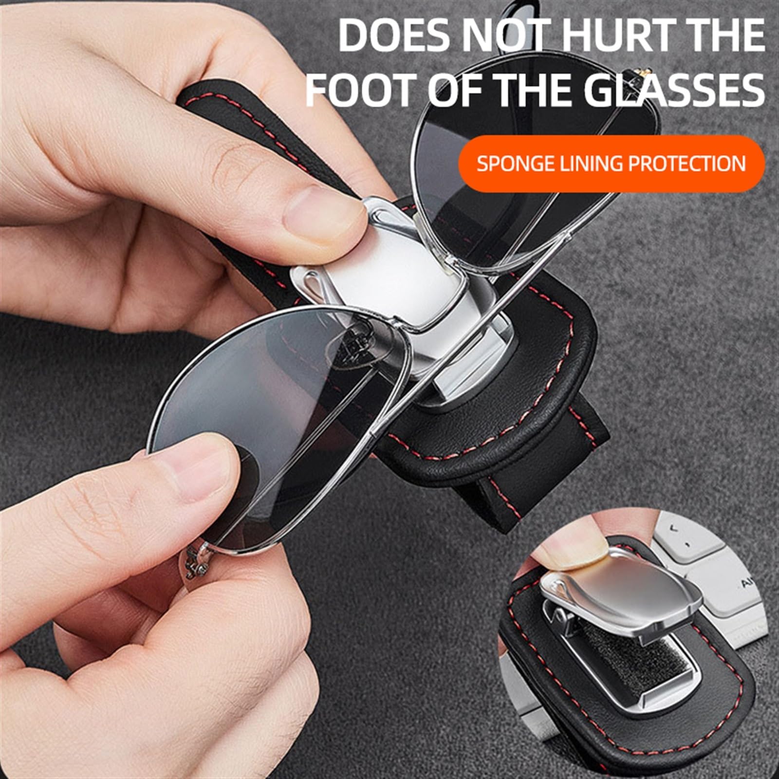 Supporto per Occhiali da Visiera per Auto per O&pel per Zafira Occhiali da Sole Portatili per Auto Clip Accessori Interni