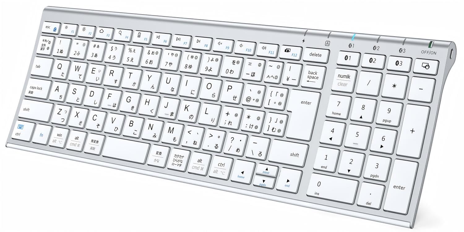 中古キーボード3種 正常動作 Amazon | iClever キーボード Bluetooth ワイヤレス パンタグラフ 日本