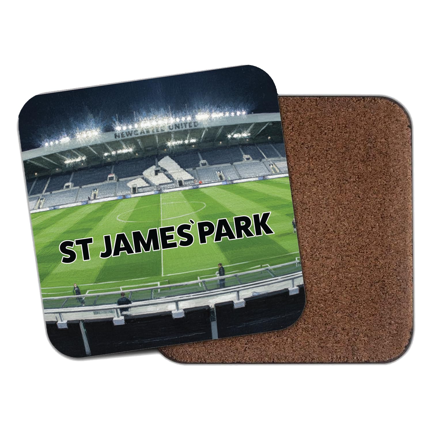Willow Gifts St. James' Park Stadium Coasters Football Ground Cork Backed Memorabilia Gift for Toon Army Fans Footie Lovers Sports Collector