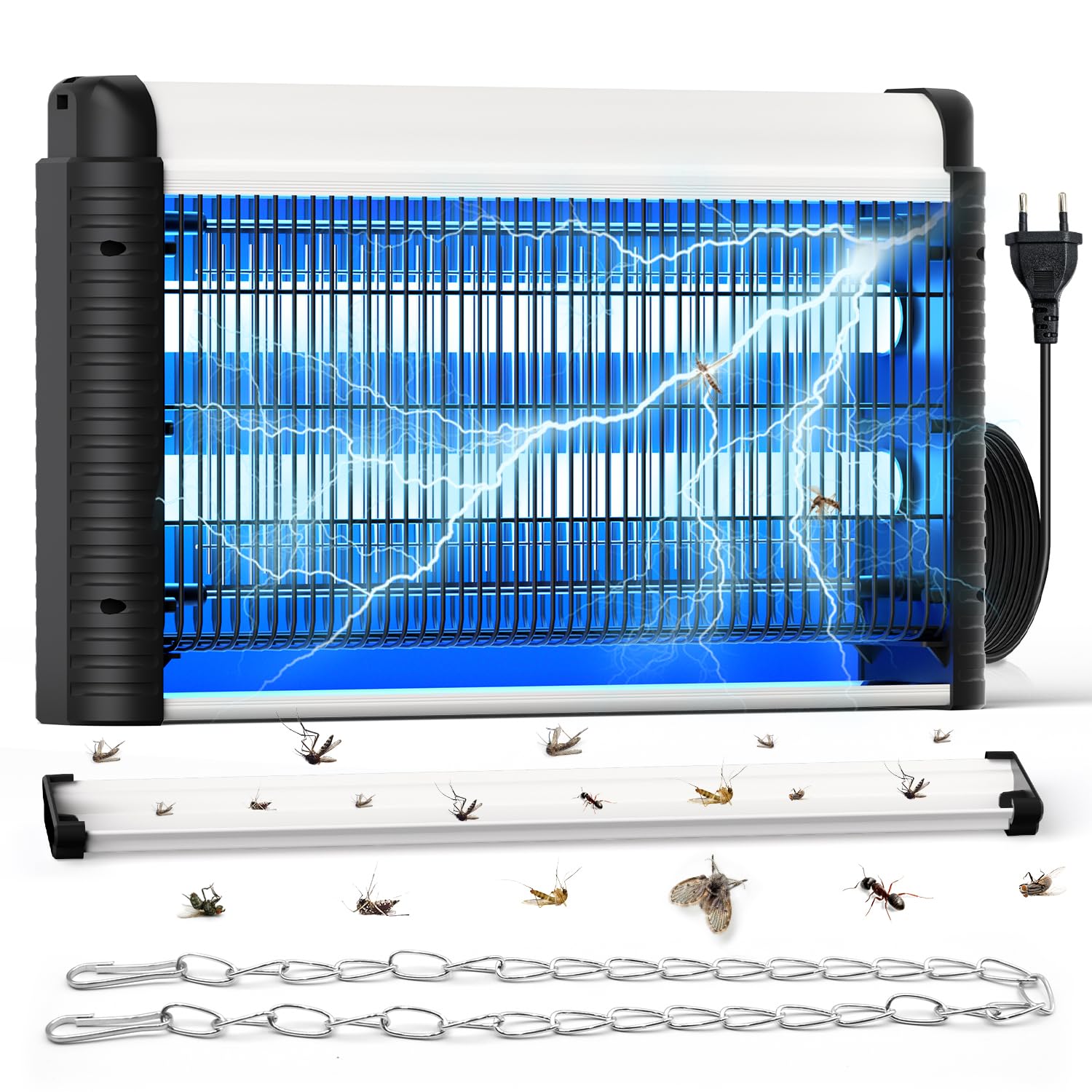 Lampe Anti Moustiques UV 35W 4000V Tue Mouche Électrique pour Intérieur 80m²