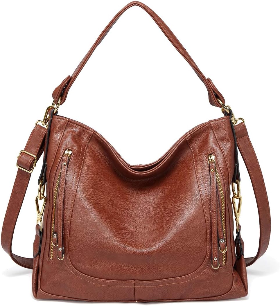 Kasqo Hobo Bags for Women,Large Ladies Purses and Handbags Vegan Leather Shoulder Bags Fashion Satchel Bag Tote Bags