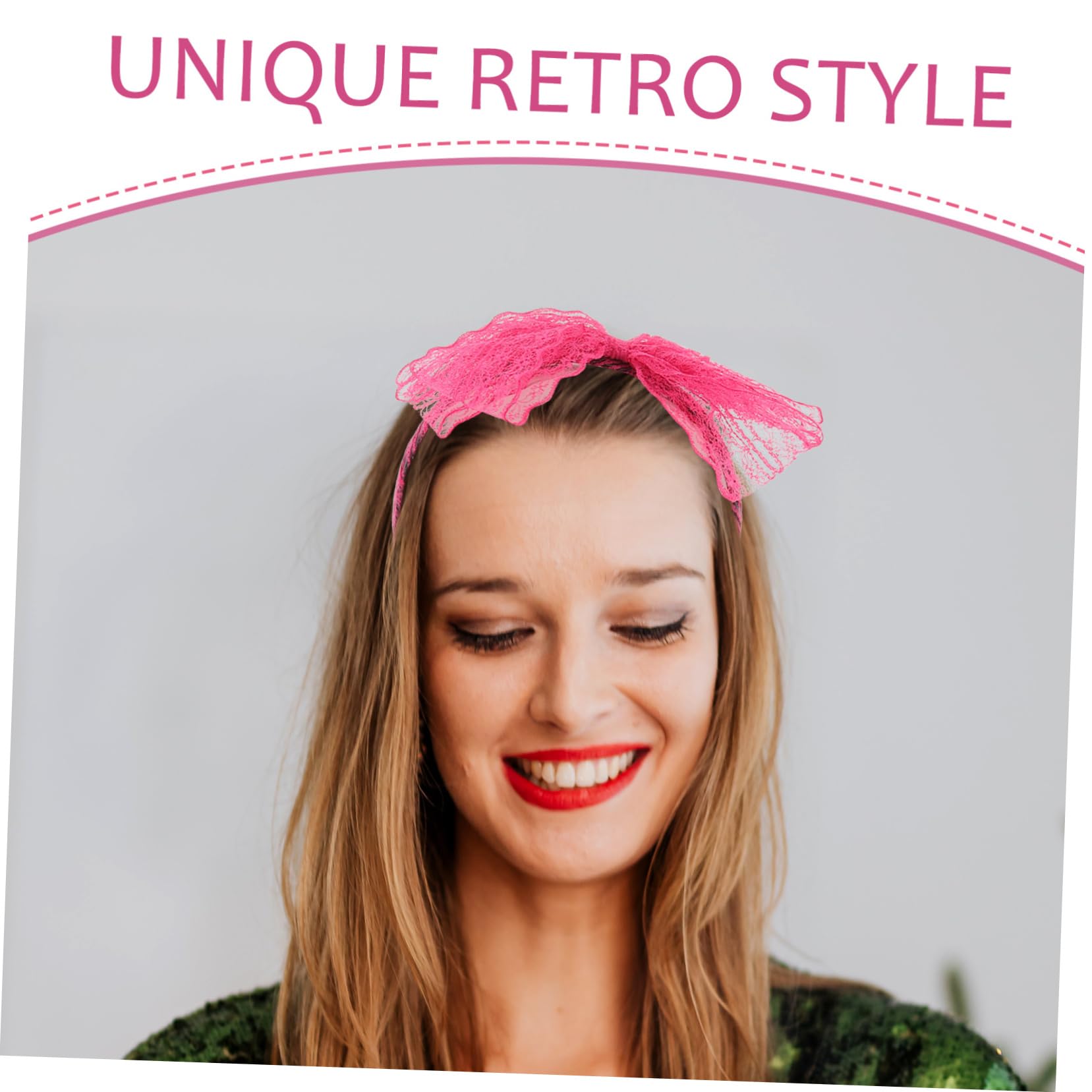 Healvian Jahr Stirnband Handschuh Disco Stil Zubehör Frauen Halskette Vintage Zubehör Teller Szene Outfit Für Party Brille Kostüm Retro Gefälligkeiten Lieferungen Zinklegierung Rosy