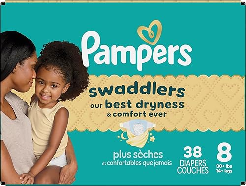 Miniatura 18 de Pampers Swaddlers - Pañales desechables muy suaves para bebé talla 8, 38 unidades